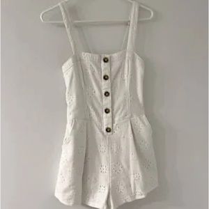 Hollister size small white romper